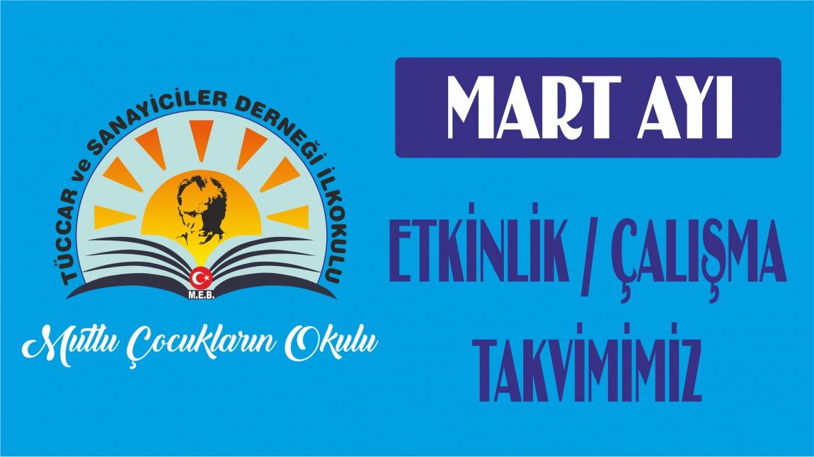 MART 2020 AYI ETKİNLİK / ÇALIŞMA TAKVİMİMİZ